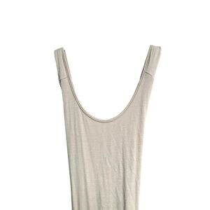 Anistar Knit Sleeveless Maxi Dress Lightweight Cocoa Color Small